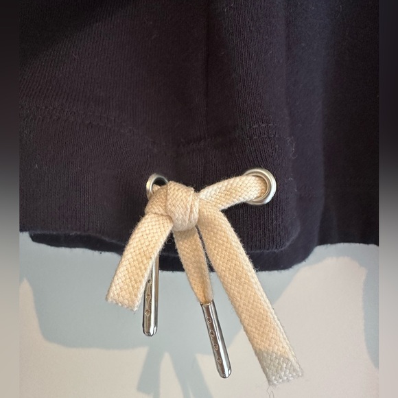 A.L.C. Half Zip Navy Cropped Sweatshirt - Picture 4 of 5